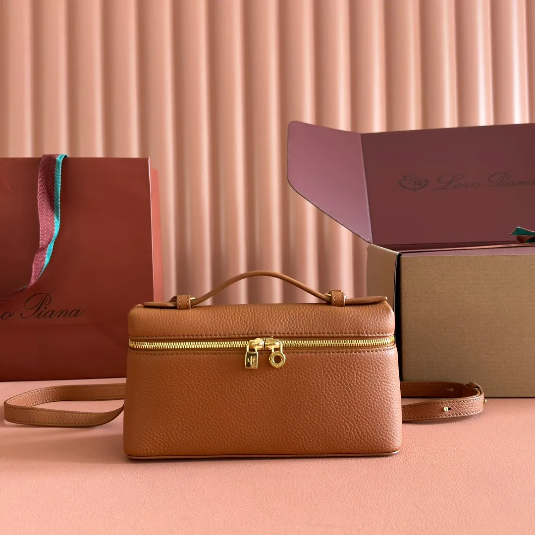 💋💋💋【Original leather configuration counter complete package】 𝐋𝐨𝐫𝐨 𝐏𝐢𝐚𝐧@ Extra pocket L19 series handbag/crossbody bag📦